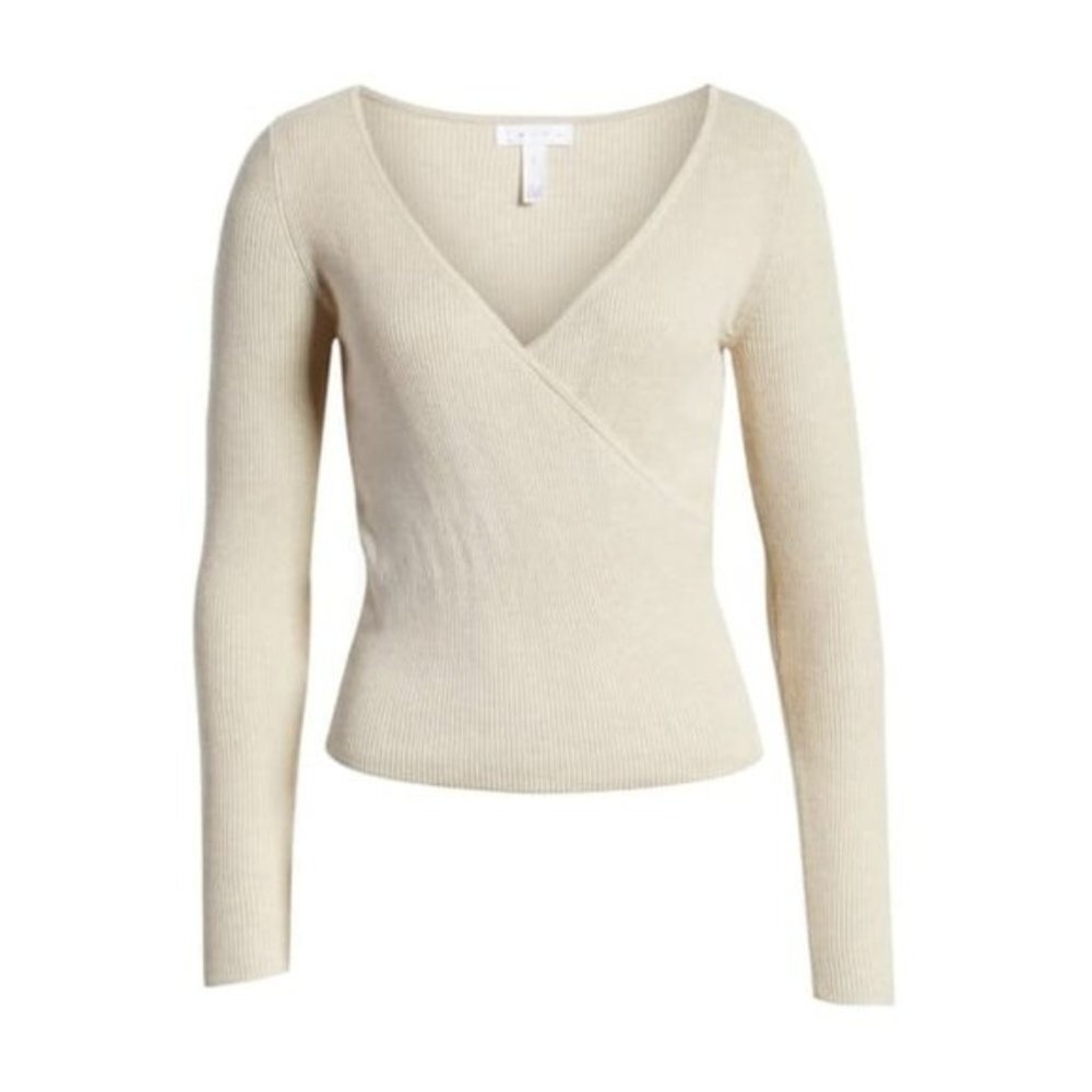Leith Rib Wrap Sweater - Picture 2 of 6